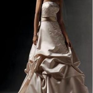 Oleg Cassini Wedding Dress / Crystal Head Piece